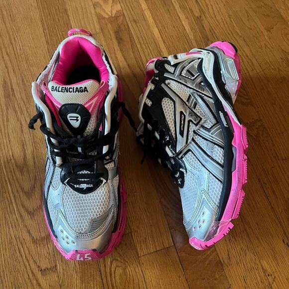 Mens Balenciaga "Runner" sneakers pink black - Picture 1 of 2